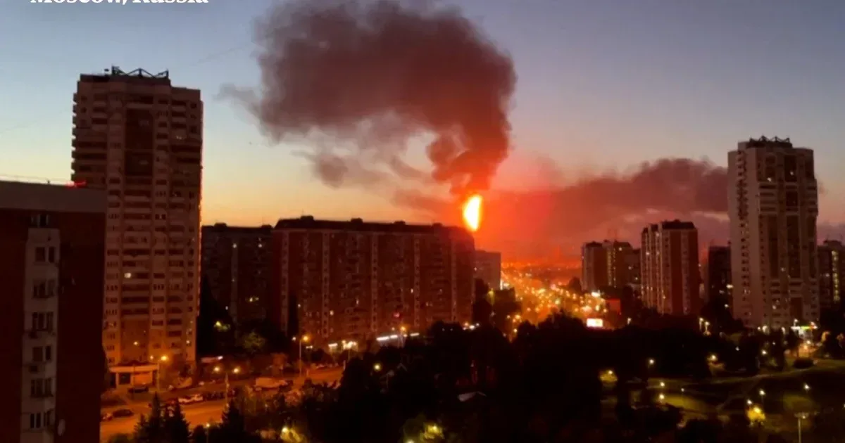 Lángoló olajfinomító, 3 halott a moszkvai dróntámadás után