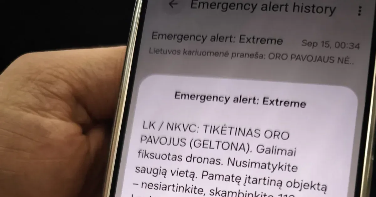 Robbanóanyaggal felszerelt drónt lőttek le a NATO vadászgépei Litvánia felett