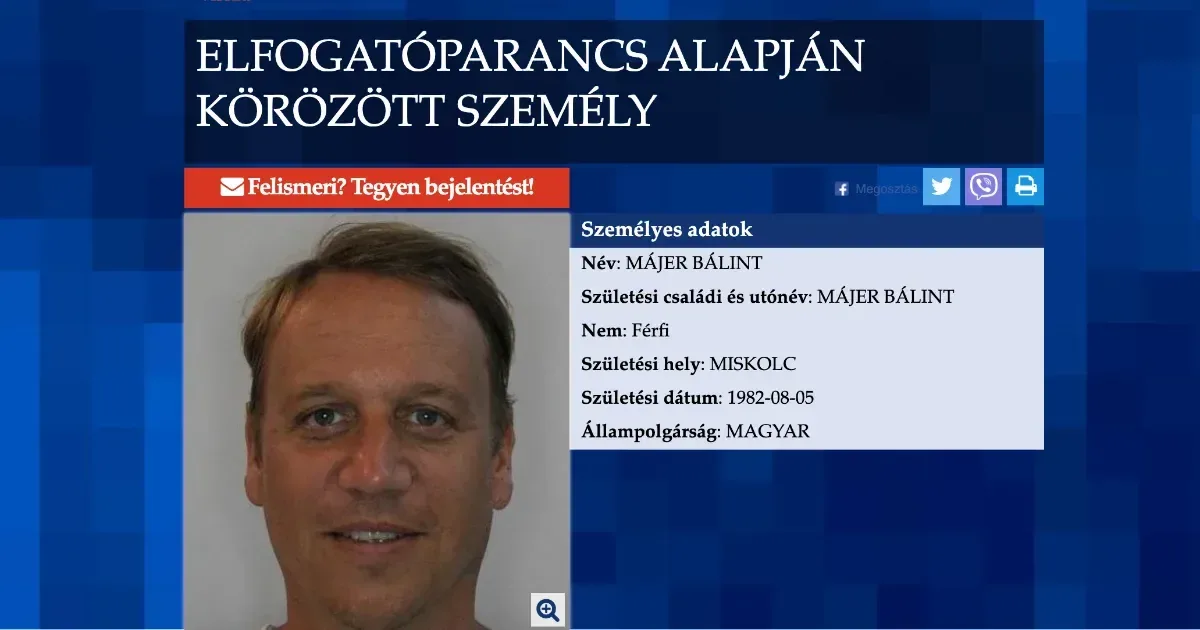 Elfogatóparancsot adott ki a rendőrség az ügyben