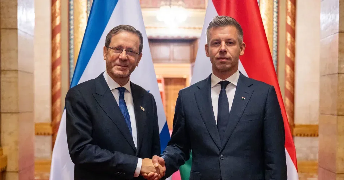 Magyar Péter Budapesten fogadta Jichák Hercog izraeli elnököt