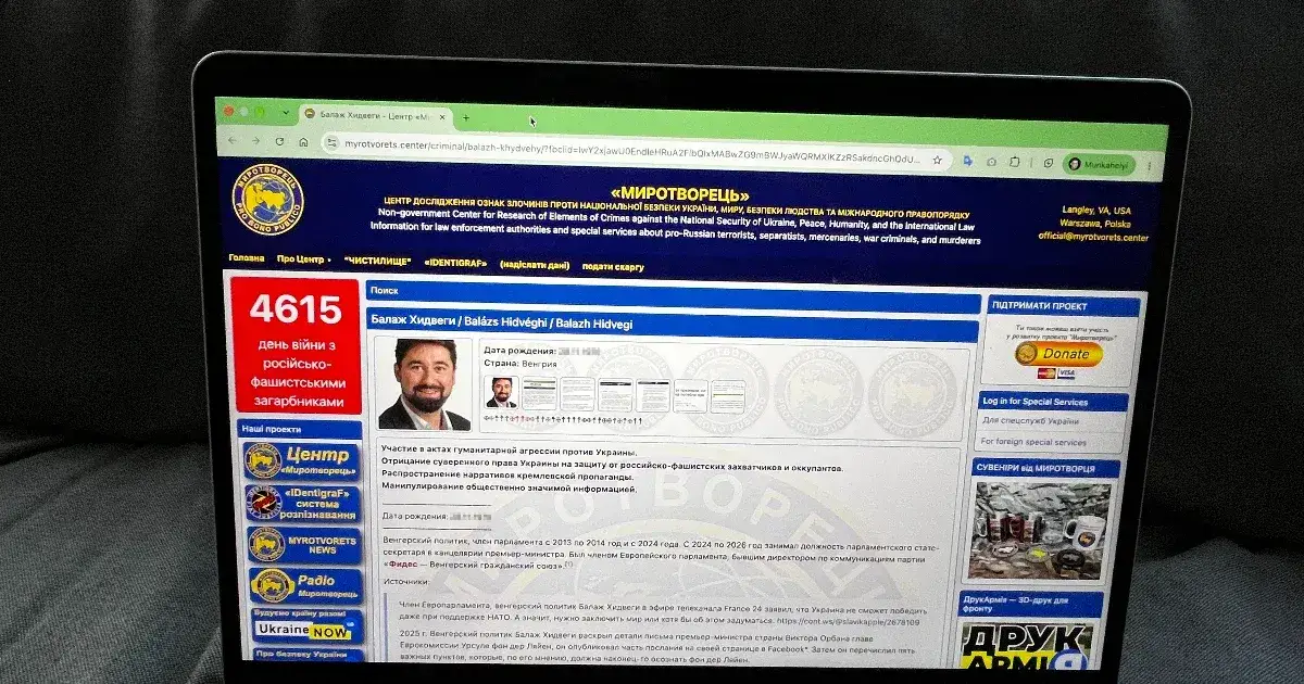 Milyen oldal listázza Ukrajna ellenségeit, köztük Kerkez Miklóst és Hidvéghi Balázst?